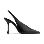 Klassiske Svarte Slingback Pumps