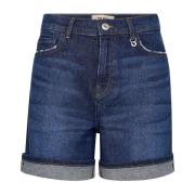 Blå Denim Shorts & Knickers