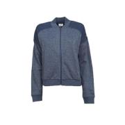 Polyester drop shoulder zip-up jacket