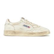 Hvite Sneakers Retro Stil