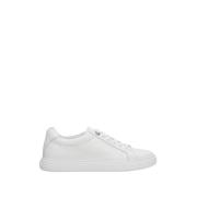 Kvinner Hvite Lave Sneakers laget av Ekte Lær Er00111149