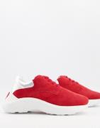 Love Moschino logo sole trainers in red