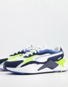 Puma RS-X3 Twill AirMesh trainers in white and navy