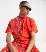 Puma off beat paisley t-shirt in red - exclusive to ASOS