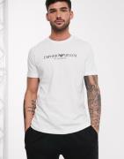 Emporio Armani classic chest logo t-shirt in white