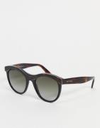Etro round sunglasses in dark tortoise shell-Brown