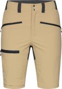 Mid Slim Shorts Women Sand/Magnetite