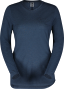 Women's Defined Merino Long Sleeve Shirt Metal Blue