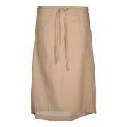 Skhoop Women's Linnea Long Skirt  Kakhi
