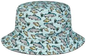 Stetson Men's 2sided Bucket Blue Fish Print