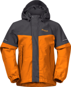 Bergans Kids' Lilletind Jacket Cloudberry Yellow/Solid Dark Grey