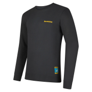 La Sportiva Men's Climbing On The Moon Sweatshirt Carbon/Giallo