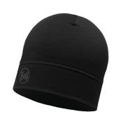 Buff Lightweight Merino Wool Hat Solid Black