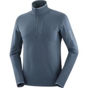 Salomon Men's Essential Lightwarm Half Zip Midnight Navy