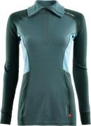 Aclima Women's WarmWool Polo North Atlantic/Green Gables/Reef Waters