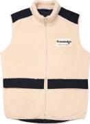 Knowledge Cotton Apparel Men's Teddy Fleece Hood Vest With Rib Stop In...