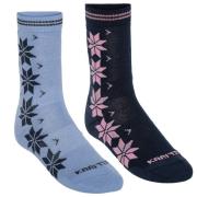 Kari Traa Women's Vinst Wool Sock 2-pack Dark Navy Blue