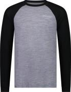 Mons Royale Men's Icon Merino Raglan Long Sleeve Grey Heather/Black