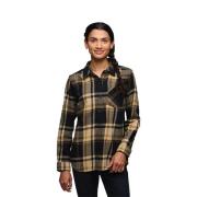 Black Diamond Women's Project Flannel Shirt Khaki-Black Plaid