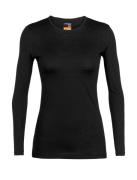 Icebreaker Women's 200 Oasis Long Sleeve Crewe Black