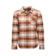 Black Diamond Women's Project Flannel Shirt Clay-off White Plaid