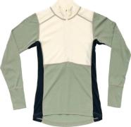 Devold Women's Lauparen Merino 190 Zip Neck Raw White/Ink