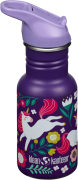 Klean Kanteen Kids' Classic Narrow 355ml (W/Flip Seal Sport) Leaping U...