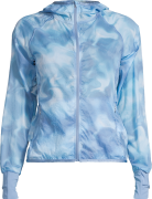 Casall Women's Breeze Printed Running Jacket Breeze Blue Shadow