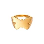 Jane Kønig Butterfly Signet Ring 18 kt. Gullforgylt sølv BSR-HS23-G