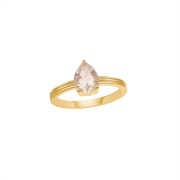 Carré Ring 18 kt. Gullforgylt sølv FR 4428 CHQ48