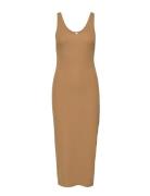 Suella Long Dress 7542 Maxikjole Festkjole Khaki Green Samsøe Samsøe