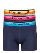 Neon Waistband Bamboo Boxers 3-Pack Boksershorts Blue Lindbergh