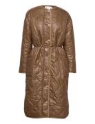 Reece Quilted Coat Fôret Kåpe Brown Dante6