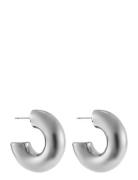 Ivy Chunky Hoops Accessories Jewellery Earrings Hoops Silver By Jolima