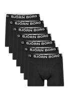 Cotton Stretch Boxer 7P Boksershorts Black Björn Borg