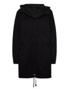 Maxi Anorak Parkas Jakke Black R-Collection