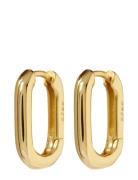 The Chain Link Huggies-Gold Accessories Jewellery Earrings Hoops Gold ...