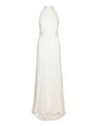 Maxi Length Neckholder Dress Maxikjole Festkjole White IVY OAK