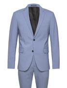 Plain Mens Suit - Normal Lenght Dress Blue Lindbergh