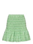 Crystal Skirt Ditzy Print Kort Skjørt Green A-View