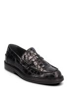 Loafer Mokasiner Lave Sko Black ANGULUS