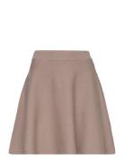 Yasfonny Hw Knit Skirt S. Noos Kort Skjørt Beige YAS