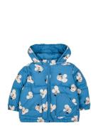 Mouse All Over Hooded Anorak Fôret Jakke Blue Bobo Choses