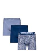 Cotton Stretch Boxer 3P Boksershorts Navy Björn Borg