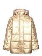 Sgcaroline Foil Puffer Jacket Fôret Jakke Gold Soft Gallery