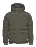 Jjdavid Puffer Jacket Fôret Jakke Khaki Green Jack & J S