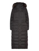 Mf Faux Fur Hooded Parka Fôret Kåpe Black Superdry