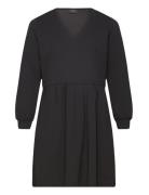 Vleslie, L/S, Abk Dress Kort Kjole Black Zizzi