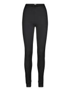 Silk Jersey - Long Tights Pyjamasbukser Pysjbukser Black Lady Avenue