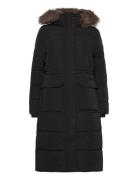 Everest Longline Puffer Coat Fôret Jakke Black Superdry